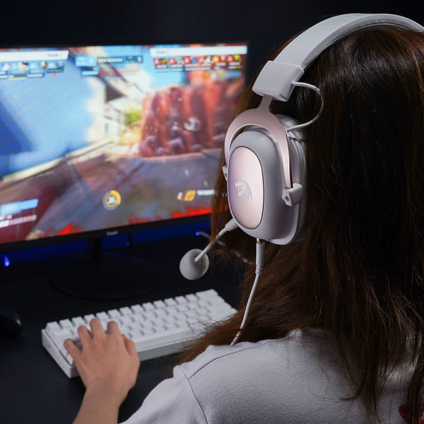 Redragon H510 Zeus Wired Gaming Headset - 7.1 Surround Sound - Memory Foam Ear Pads - 53MM Drivers - Detachable Microphone - Multi Platform Headphone - Works with PC/PS4 & Xbox One, Nintendo Switch