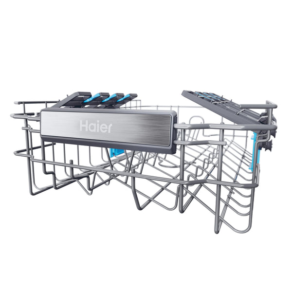 Haier XI1C3TB2FB-80 I-Pro Shine Series 4 Integrated Dishwasher, 11 place Setting, Black Bezel, C Rated