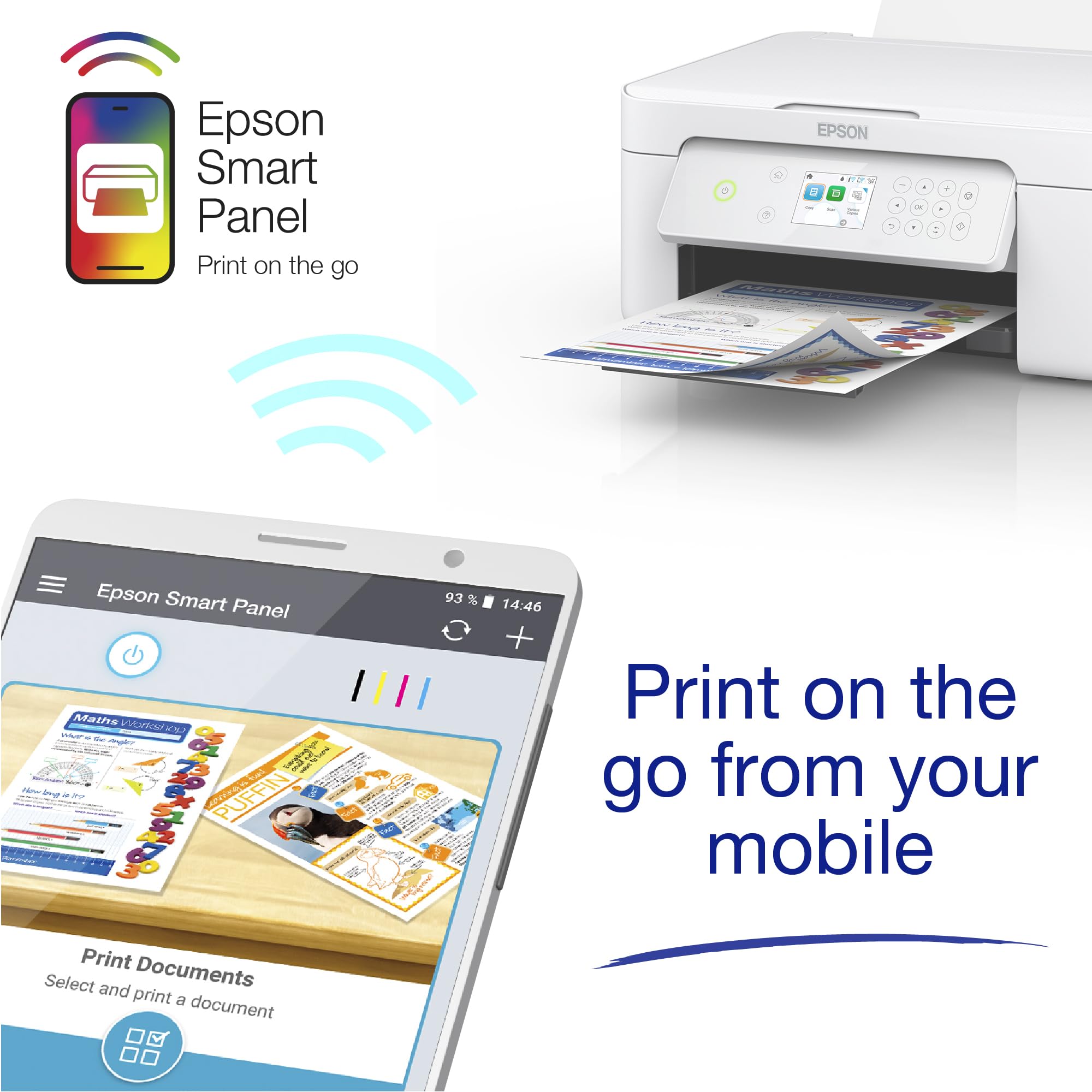 Epson Expression Home XP-4205 3-in-1 Ink Multifunction Printer, Scanner, Copier, WiFi, 1440dpi, Duplex, 2.4 Inch Display, DIN A4, incl. 3 Months Readyprint Flex Trial