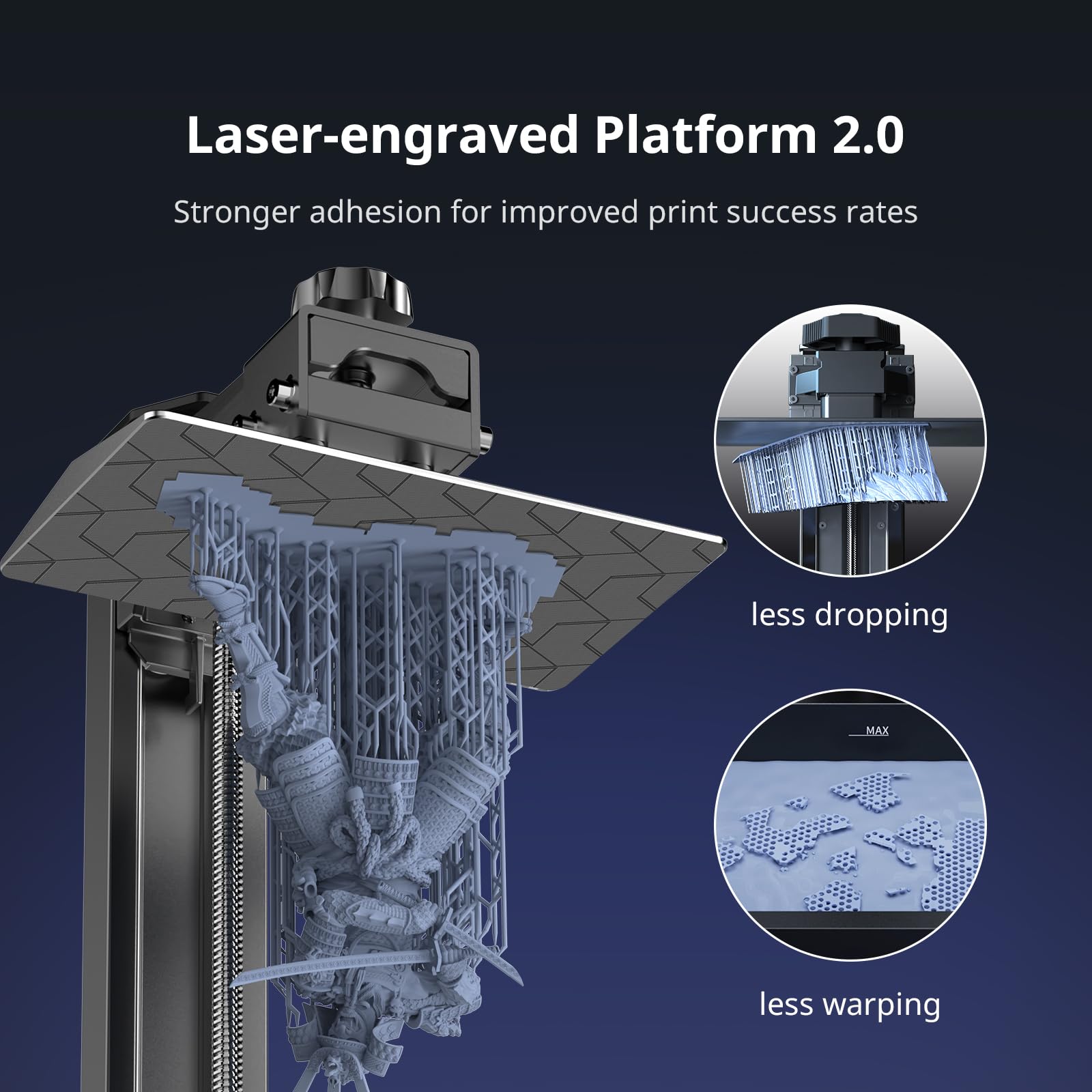 ANYCUBIC Photon Mono 4 Resin 3D Printer, 7'' 10K Mono LCD Screen with Stable LighTurbo Light Source, 70mm/h Fast Printing, Print Volume 6.04'' x 3.42'' x 6.49''