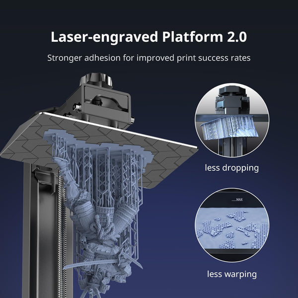 ANYCUBIC Photon Mono 4 Resin 3D Printer, 7'' 10K Mono LCD Screen with Stable LighTurbo Light Source, 70mm/h Fast Printing, Print Volume 6.04'' x 3.42'' x 6.49''