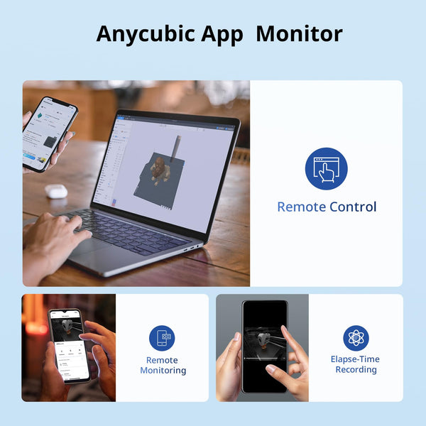 ANYCUBIC Kobra 3 V2 Combo 3D Printer, 600mm/s Fast Printing FDM 3D Printer, Multicolor Printing Up to 8 Colors, Active Drying, Upgraded Auto-leveling, Print Size 255x255x260mm, Realize Smooth Printing