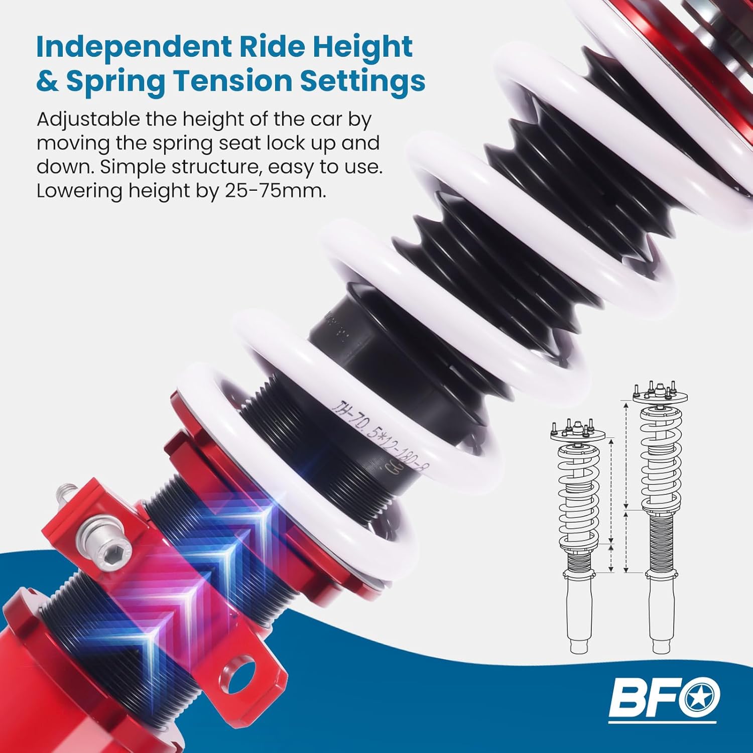 maXpeedingrods Coilovers Suspension for BMW 1 Series F21 Hatchback 2WD 2011-2019 114d 116i 120 for 3 Series F30 Saloon 316d 318i 320d