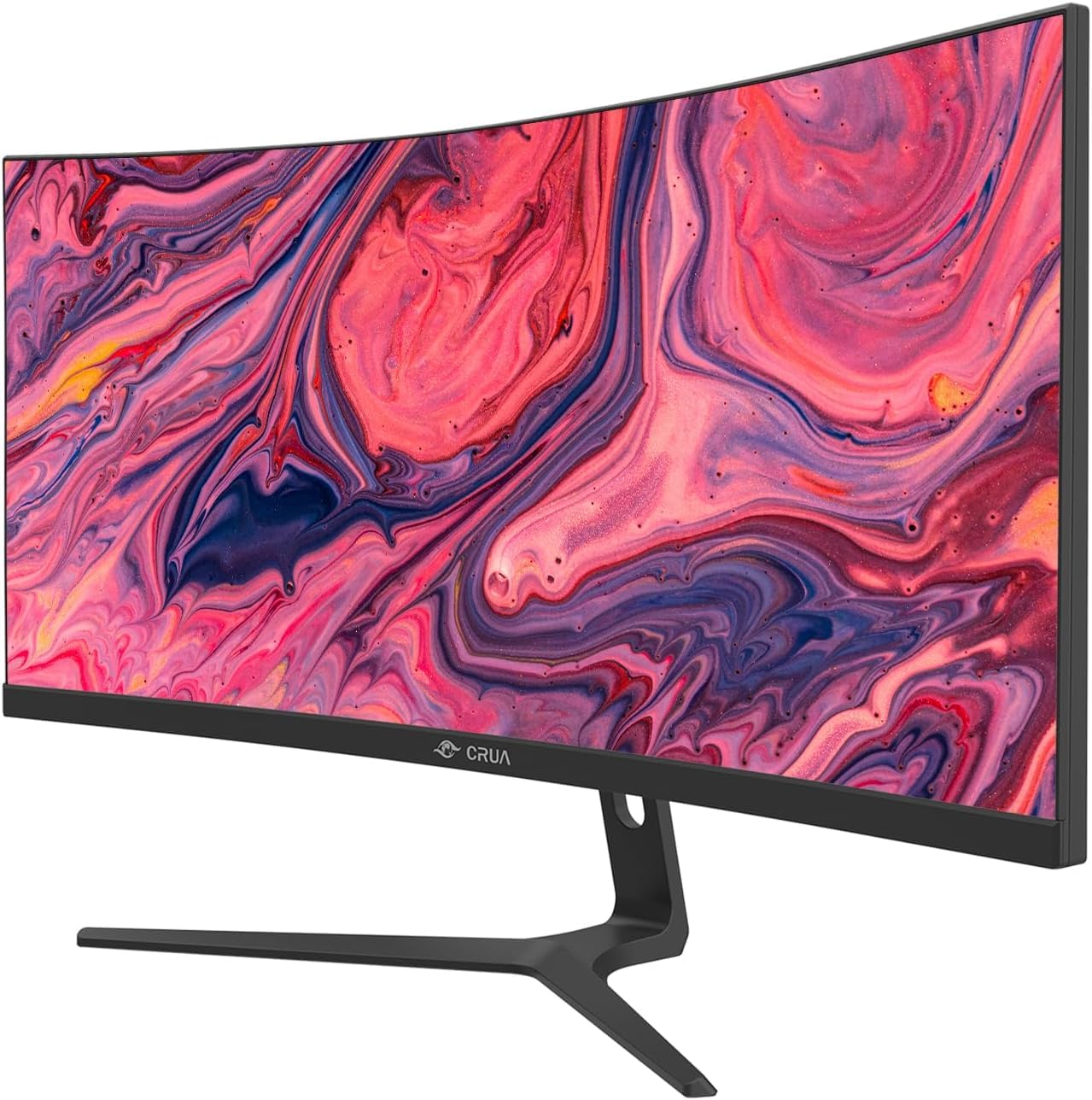 CRUA 30Inch Ultrawide Curved Monitor, 21:9 WFHD(2560x1080P) VA Computer Monitor, 99% sRGB 100HZ 1500R PC Monitors Support FreeSync, Wall-Mounted, with HDMI/DP Display Port-Black