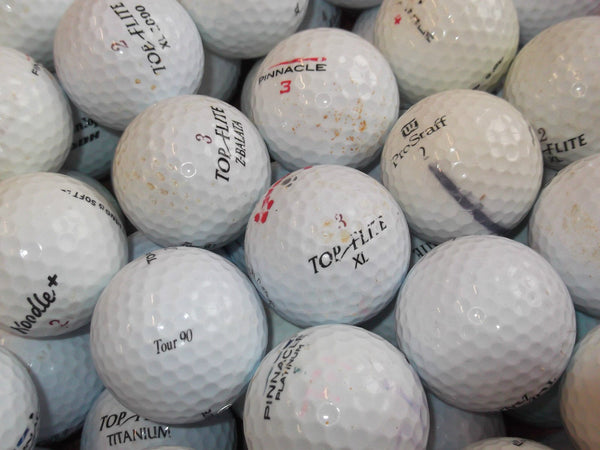 100 Value Golf Balls -Grade 2 Lake Balls (used not new)