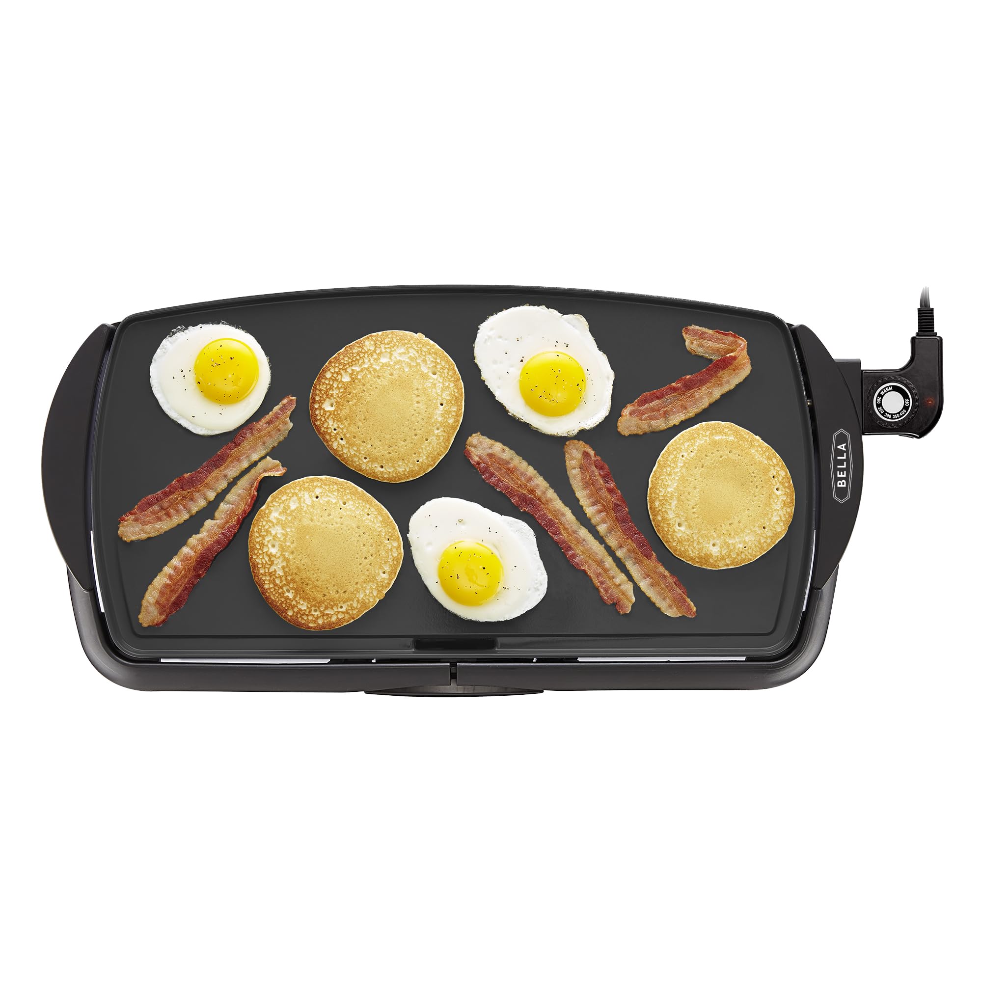 BELLA 17876 Griddle, Aluminium, Black