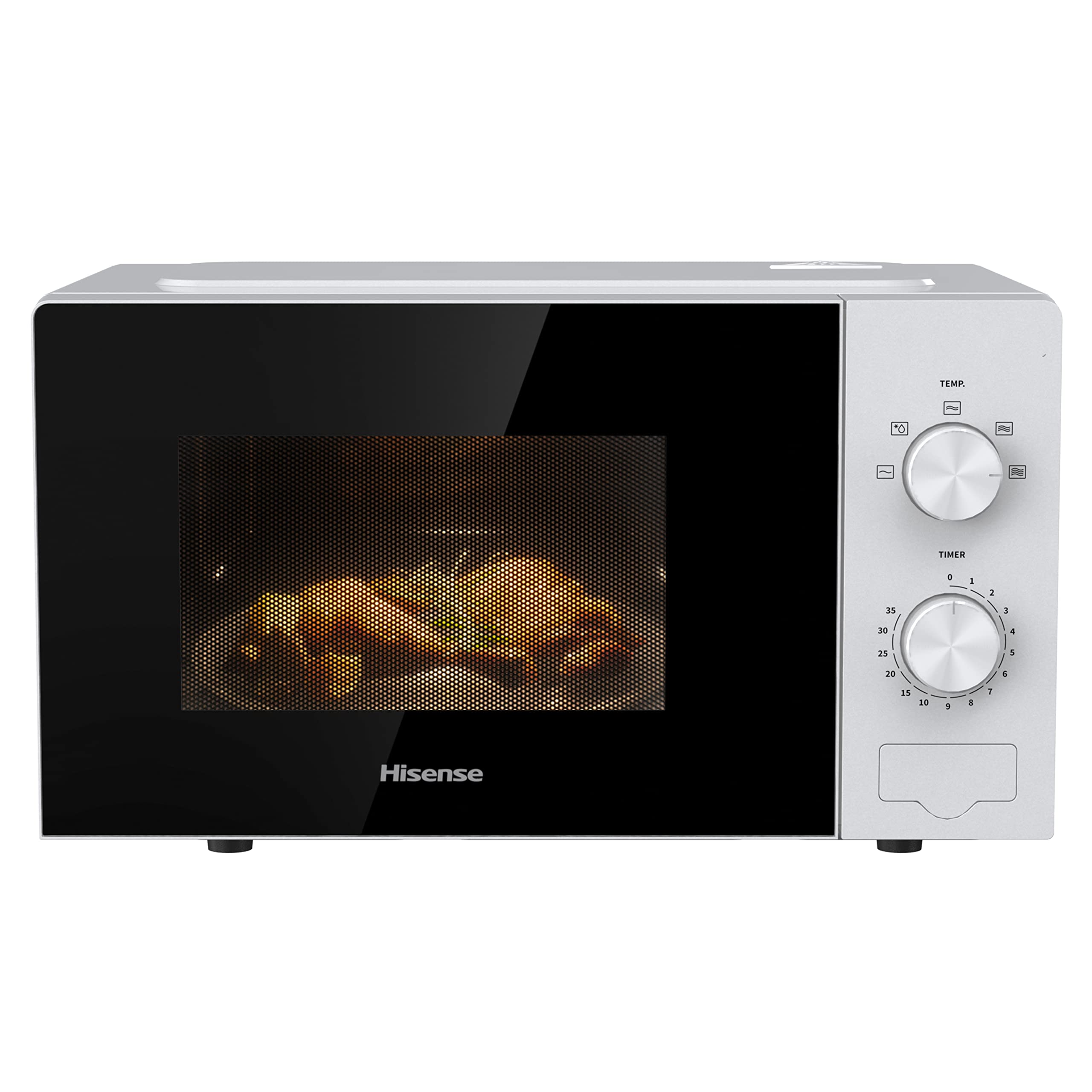 Hisense H23MOBSD1HUK 23 Litre 800W electronic Microwave with Auto Defrost, Digital Display, Smart Cook, Multi level cooking and Easy Clean- Black