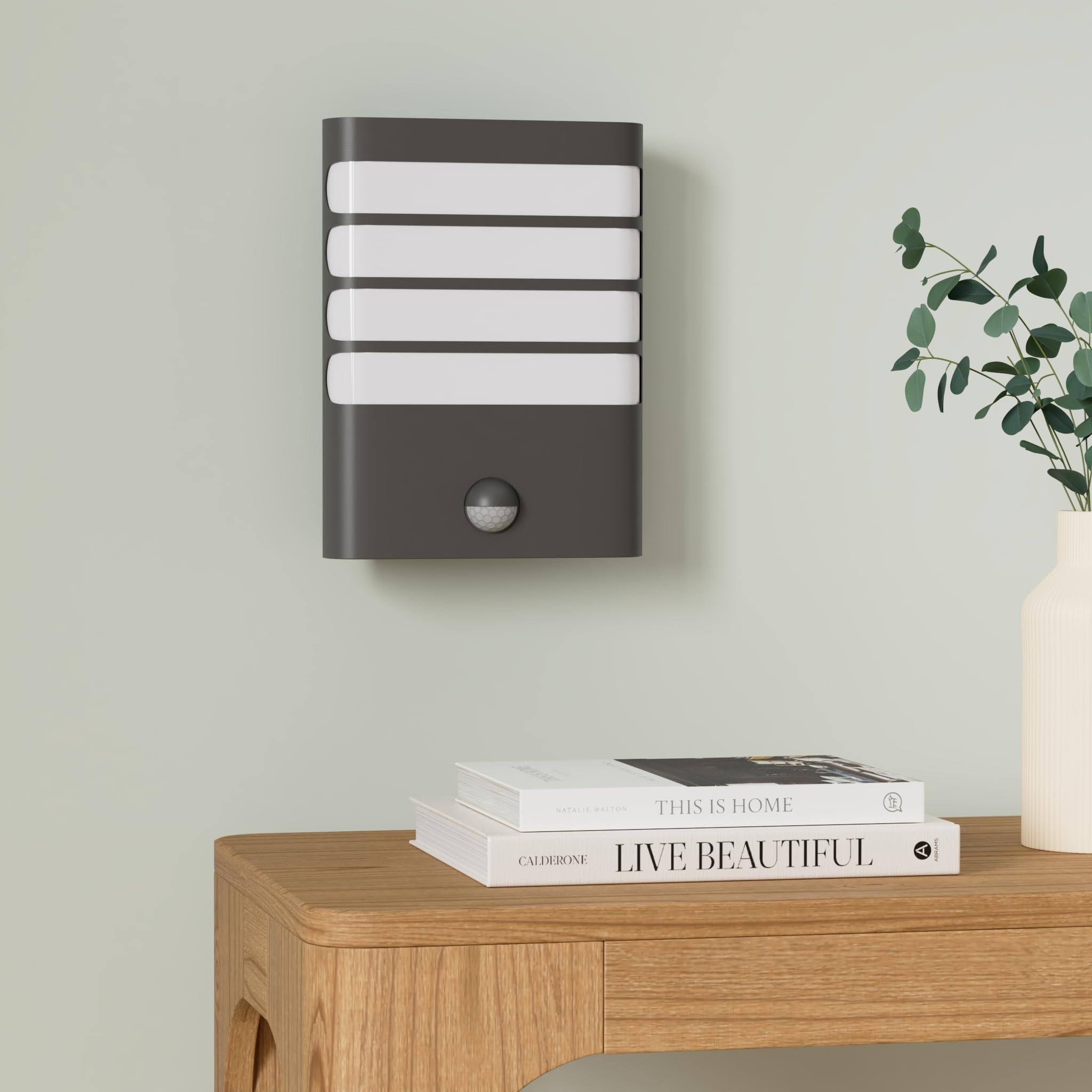 Philips myGarden Raccoon LED Wall Light with Motion Sensor [Anthracite] 3.5 W Integrated LED For Garden and Patio Lighting