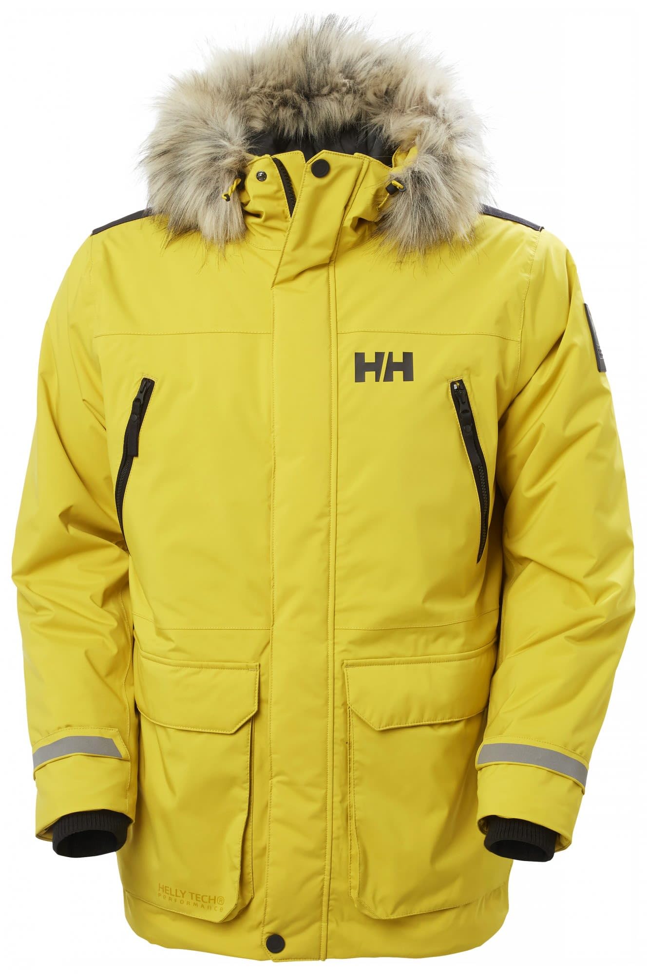 Helly Hansen Men's Reine Parka – Waterproof Insulated Parka with Adjustable Hood and Reflective Details