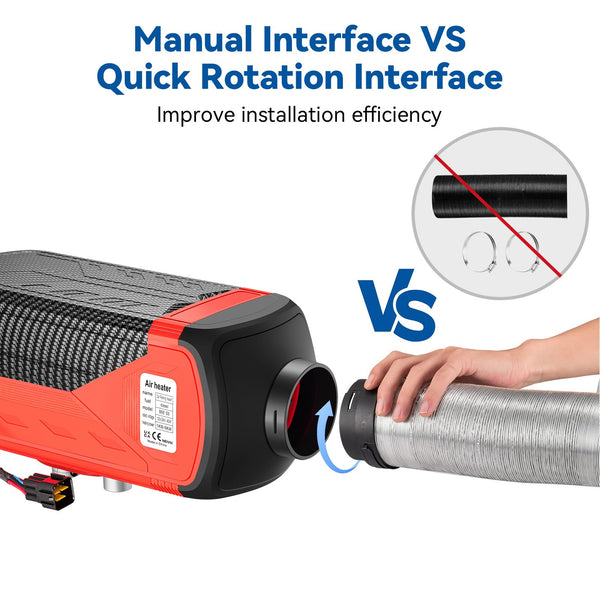 Redriver 8KW Diesel Heater 12V/24V Parking Fuel Heater, Night Air Heater with Premium Silencer, Upgrade Smart Remote Control For Truck, Boat, Car Trailer, Motorhomes, Campervans, Caravans