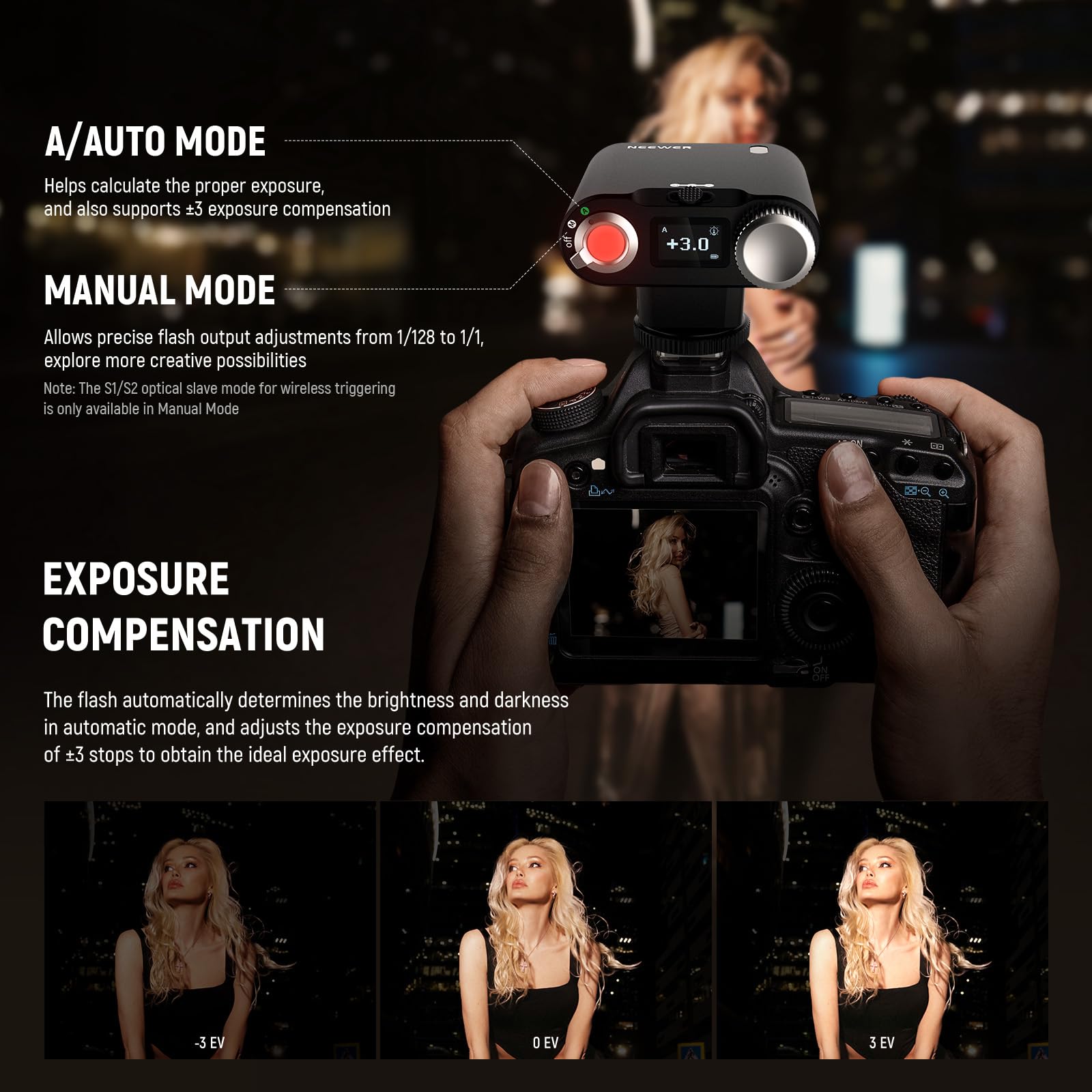 NEEWER TT560 Flash Speedlite Compatible with Canon Sony Nikon