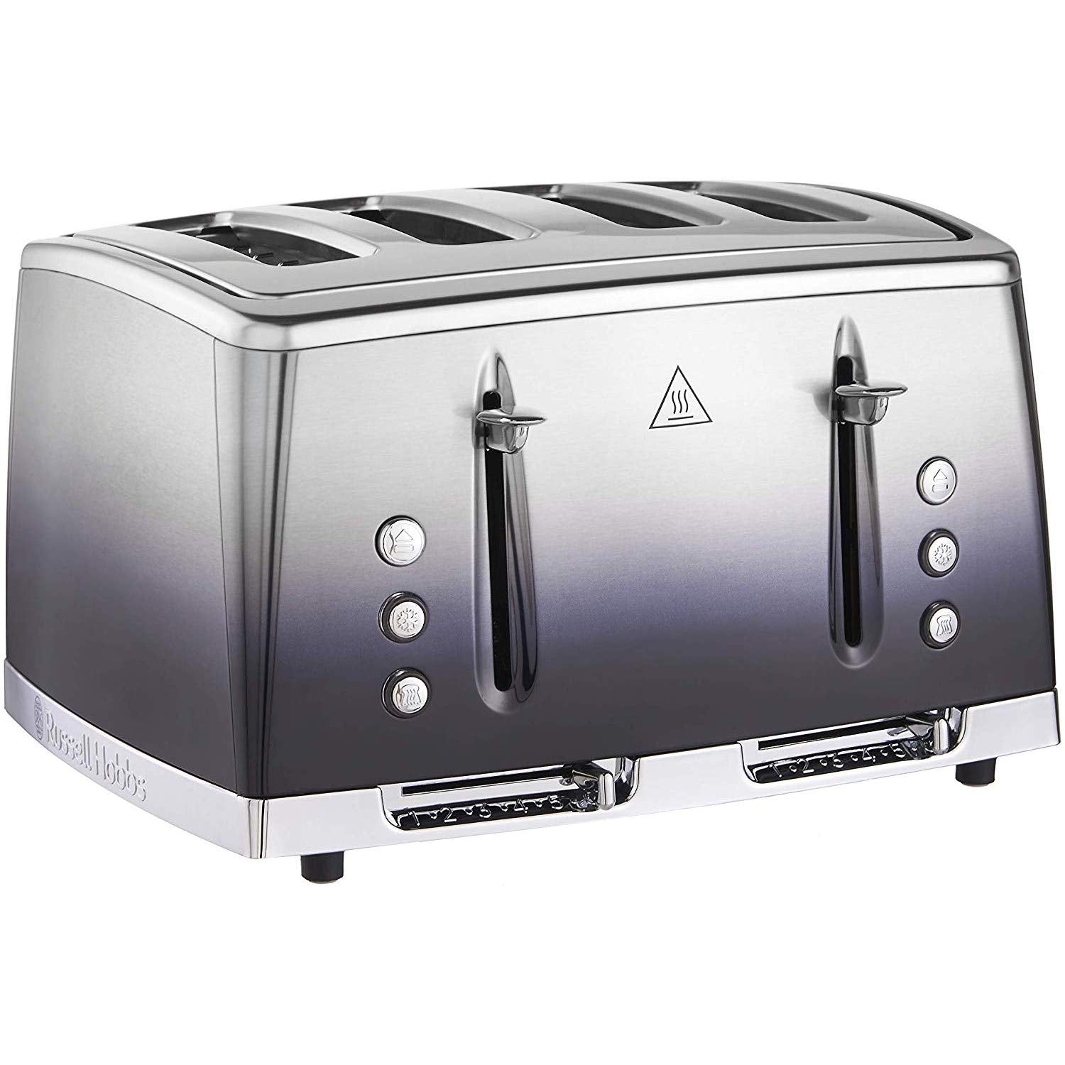 Russell Hobbs 4 Slice Eclipse Toaster with faster toasting technology (Independent slots, Lift & look, 6 Browning levels, Frozen/Cancel/Reheat with