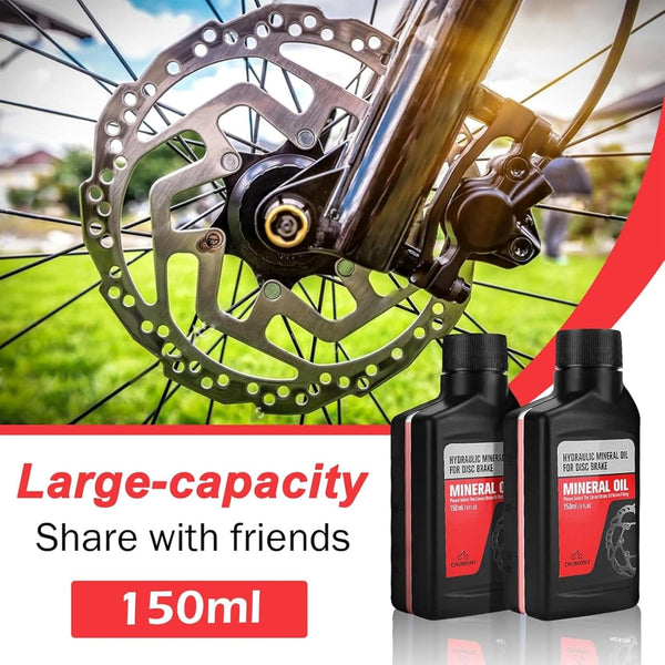 CHUMXINY Brake Bleed Kit for SHIMANO Hydraulic Brakes, Including 300ML Mineral Oil Brake Fluid, Clear Funnel and Instruction Manual.