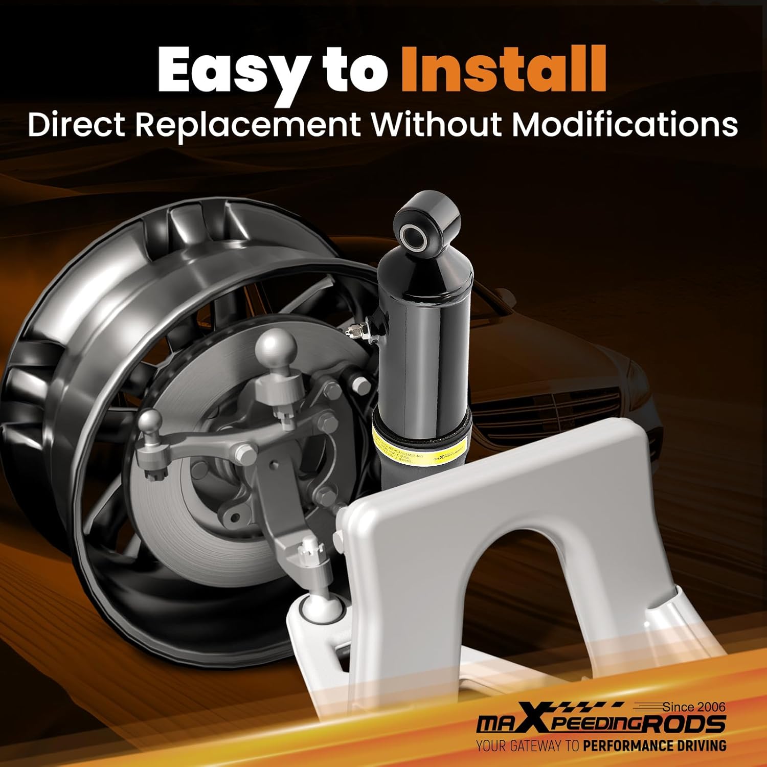 maXpeedingrods Rear Adjustable Air Ride Suspension Compressor Kit for Harley Davidson Touring Electra Street Road Glide 1994-2020