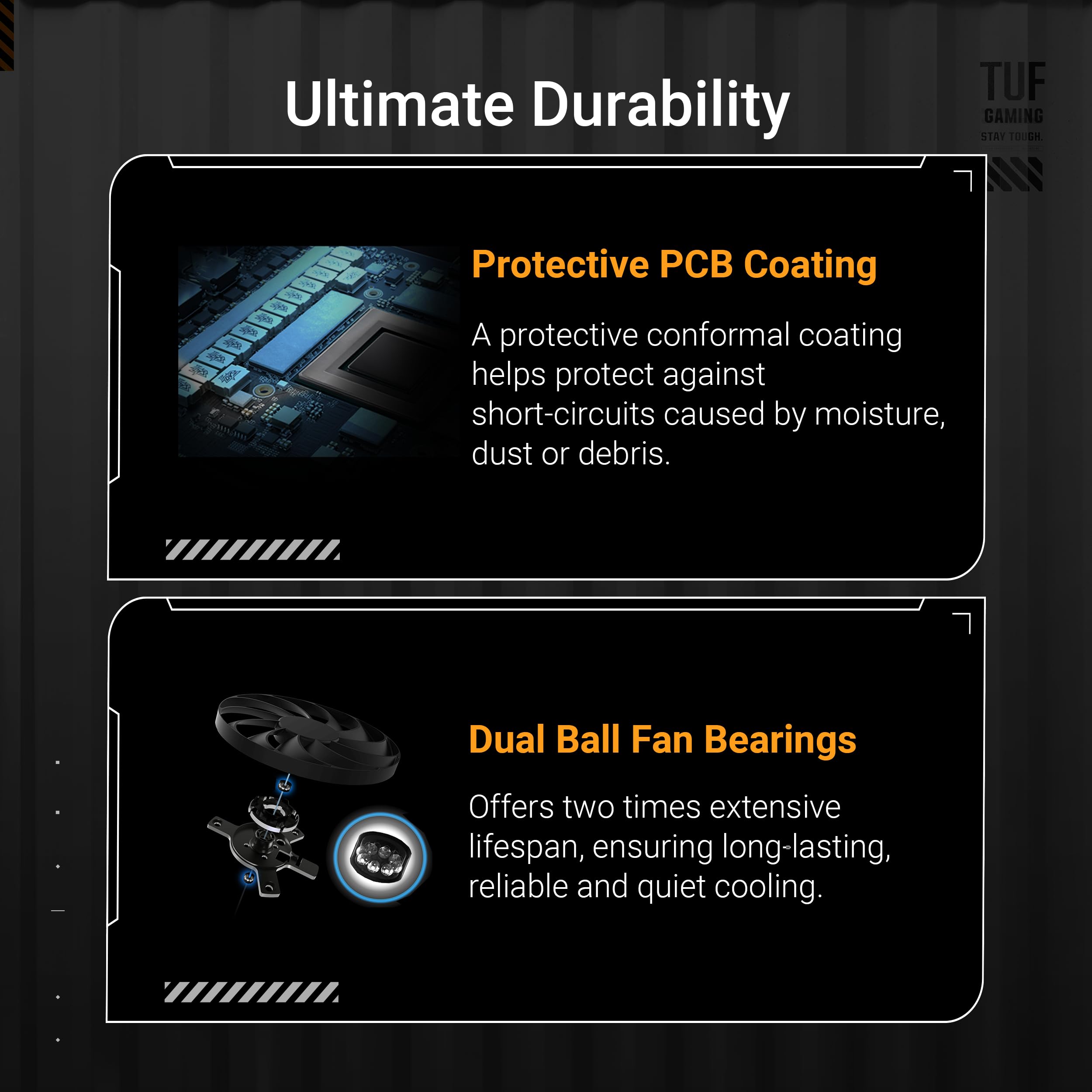 ROG Herculx Graphics Card Holder - Tool-free adjustable GPU support bracket, Spirit level, Solid zinc alloy, 72-128mm, Extensive compatibility, Aura Sync