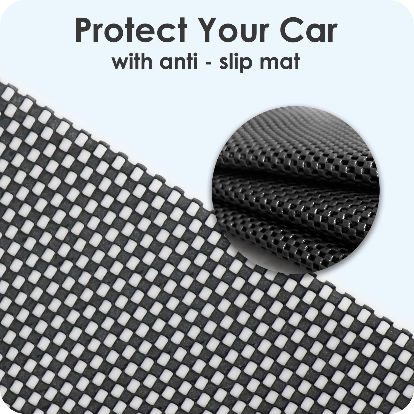 Rymopuey Roof Bag 15 Cubic/425 L, Waterproof Car Roof Bag No Rack Needed, Roof Box with Anti-Slip Mat and 6 Heavy-Duty Straps, Folding Soft Car Roof Box for Cars with/Without Rack (Blue 425 L)