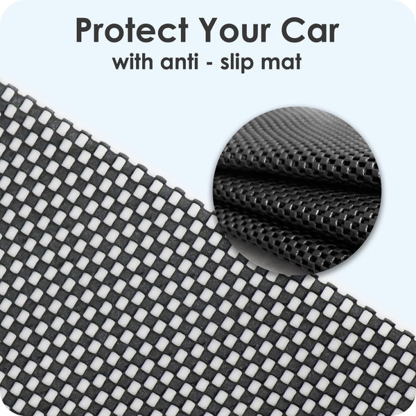 Rymopuey Roof Bag 15 Cubic/425 L, Waterproof Car Roof Bag No Rack Needed, Roof Box with Anti-Slip Mat and 6 Heavy-Duty Straps, Folding Soft Car Roof Box for Cars with/Without Rack (Blue 425 L)