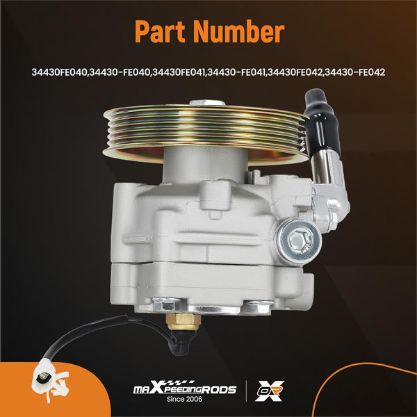 maXpeedingrods Power Steering Pump 34430FE040 for Subaru Impreza WRX 20.L 2.5L 2004-2007