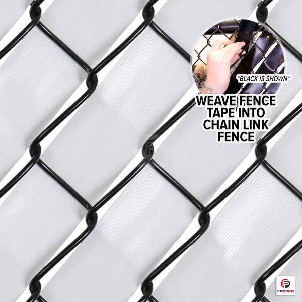 Fenpro Chain Link Fence Privacy Tape (Arctic White)