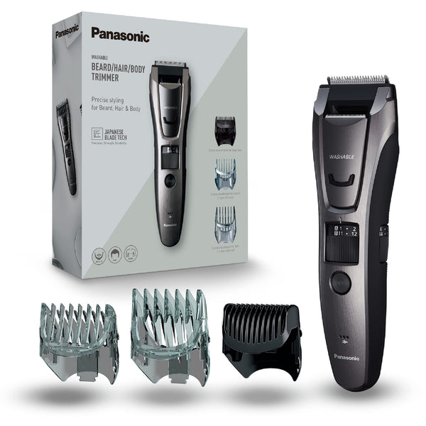 Panasonic ER-GB62 Wet & Dry Electric Hair, Beard & Body Trimmer for Men with 40 Cutting Lengths, Black