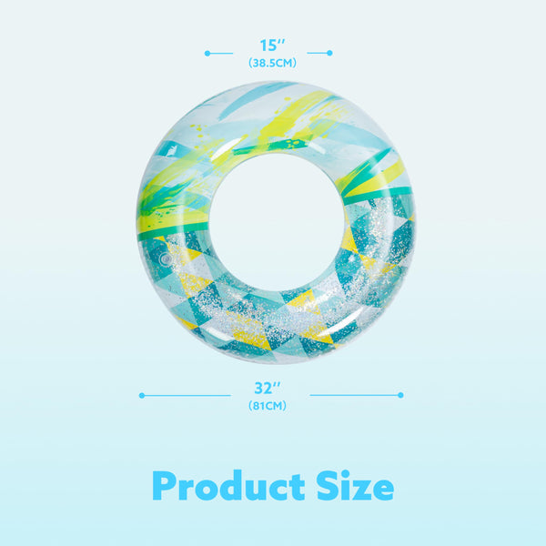 JOYIN Pool Inflatables Swimming Rings 82.5cm (3 Pack), Rubber Ring for Kids and Adults,Pool Inflatables for Adults, Fruit Inflatable Pool Floats for Swimming Pool Party Decorations