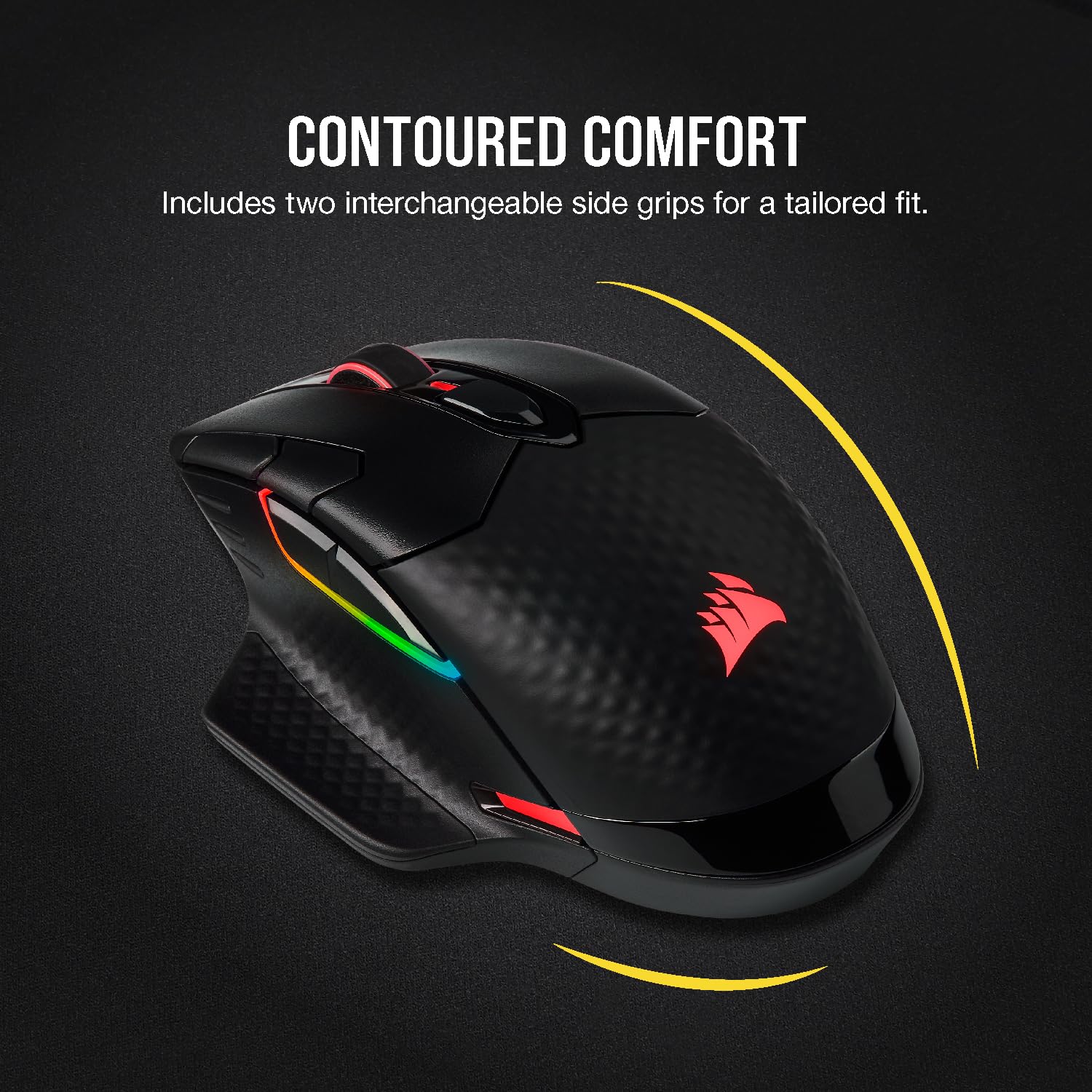 CORSAIR DARKSTAR RGB WIRELESS MMO Gaming Mouse – 26,000 DPI – 15 Programmable Buttons – Up to 80hrs Battery – iCUE Compatible – PC, PS5, PS4, Xbox – Black