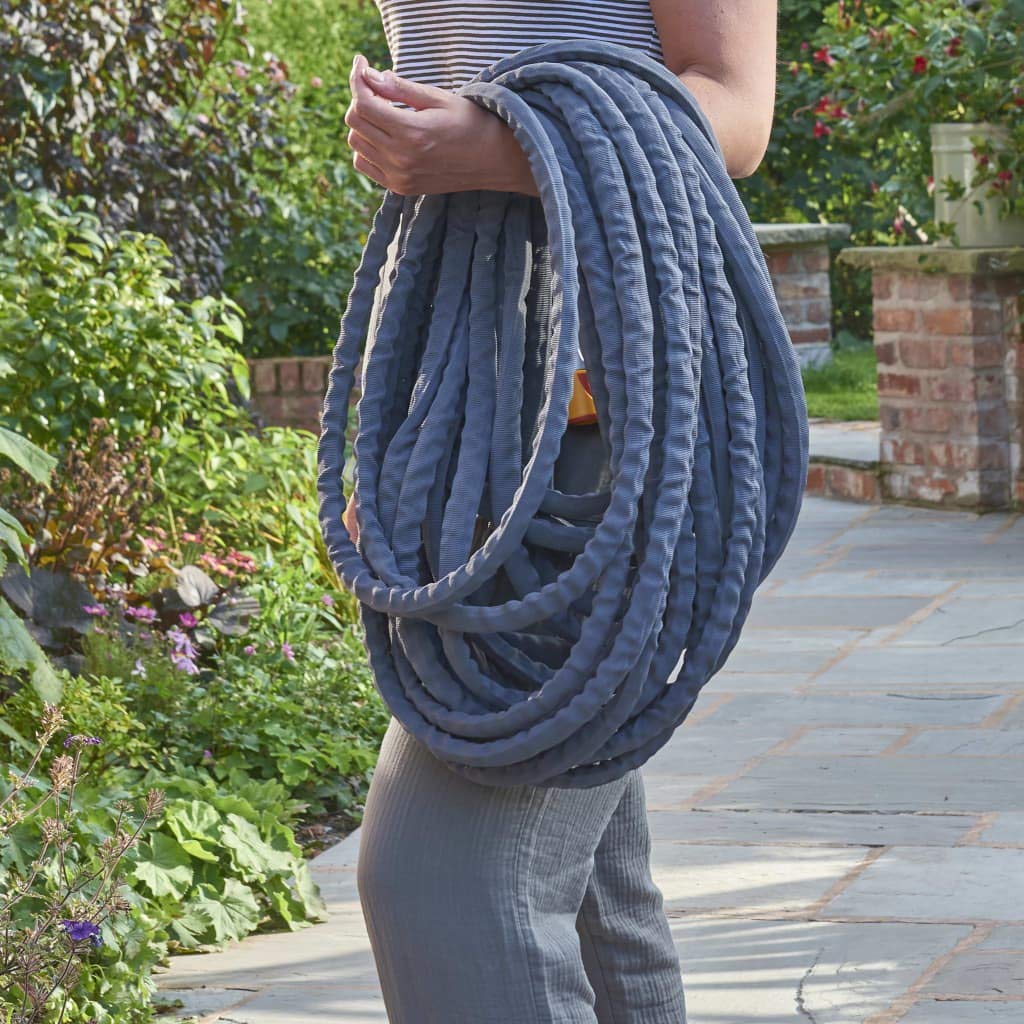 HOZELOCK - Hybrid Watering Hose Tuffhoze 35 m : Extremely Flexible, Tuff-Fibre Woven Technology, Suitable for High-pressure Cleaners (40 bar), Durable