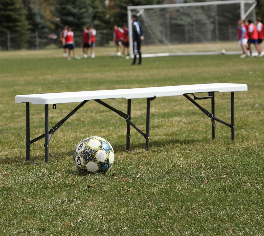 LIFETIME 80305 6 Ft/1.83 m Fold in Half Bench, White, 9.8 cm*96.0 cm*30.5 cm