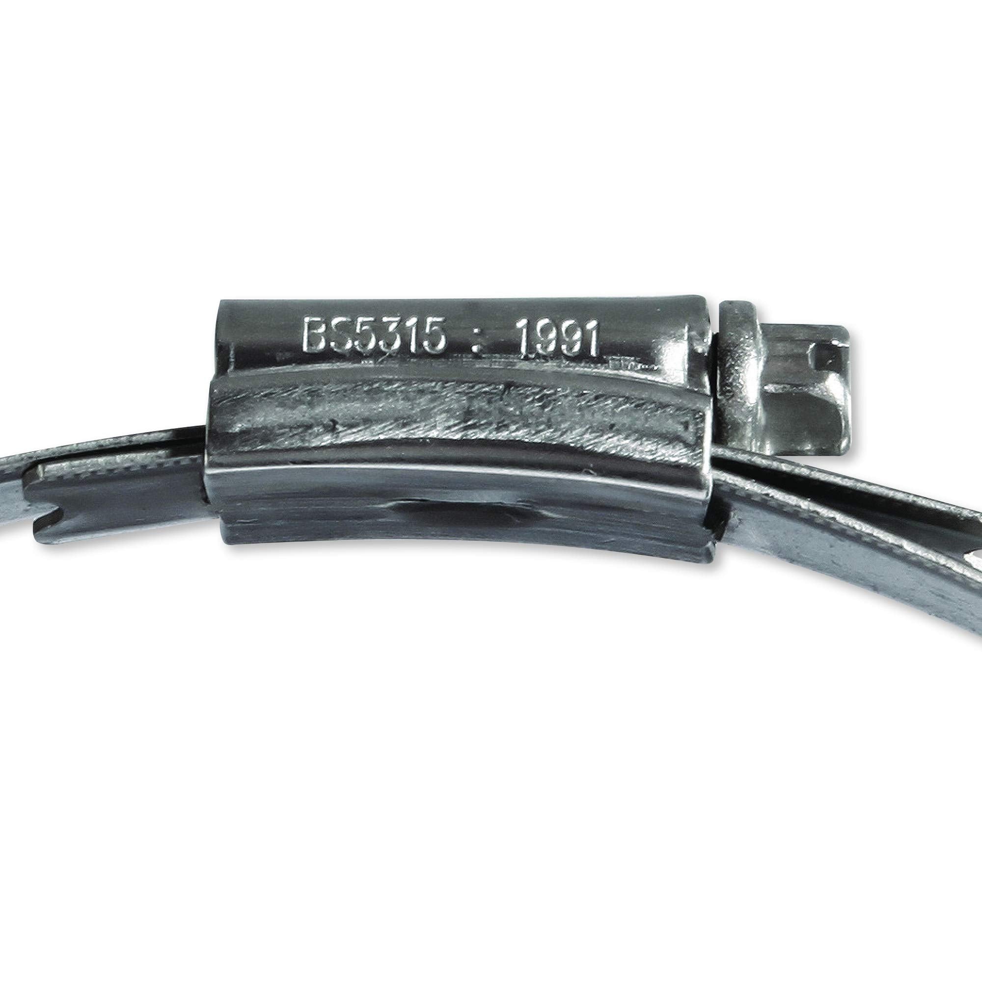 Eclipse Professional Tools ECW1-2A W1 Box of 10 35-50mm (1 ⅜" - 1 ¾") Mild Steel Worm Gear Hose Clamps