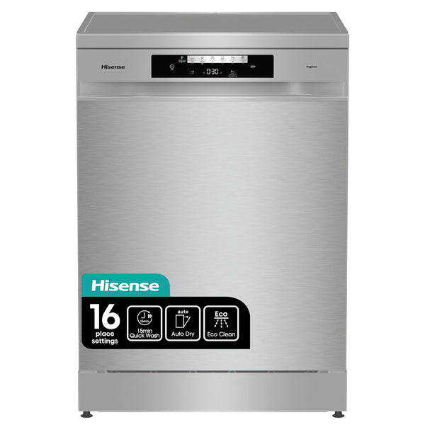 Hisense HS622E90WUK Freestanding Standard Dishwasher 85cm High - E Rated, White, 24 x 23 x 33 inches (L x W x H) [Energy Class E]