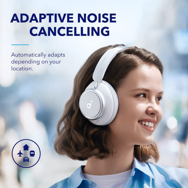 soundcore by Anker Space Q45 Adaptive Noise Cancelling Headphones, Reduce Noise By Up to 98%, Ultra Long 50H Playtime, App Control, Hi-Res Sound with Details, Bluetooth 5.3, Ideal for Traveling