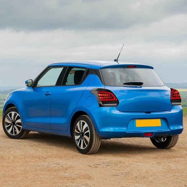 VLAND LED Rear Lights compatible with Swift 2017-2021, w/Amber Sequential Indicator, Passenger & Driver Sides - Clear