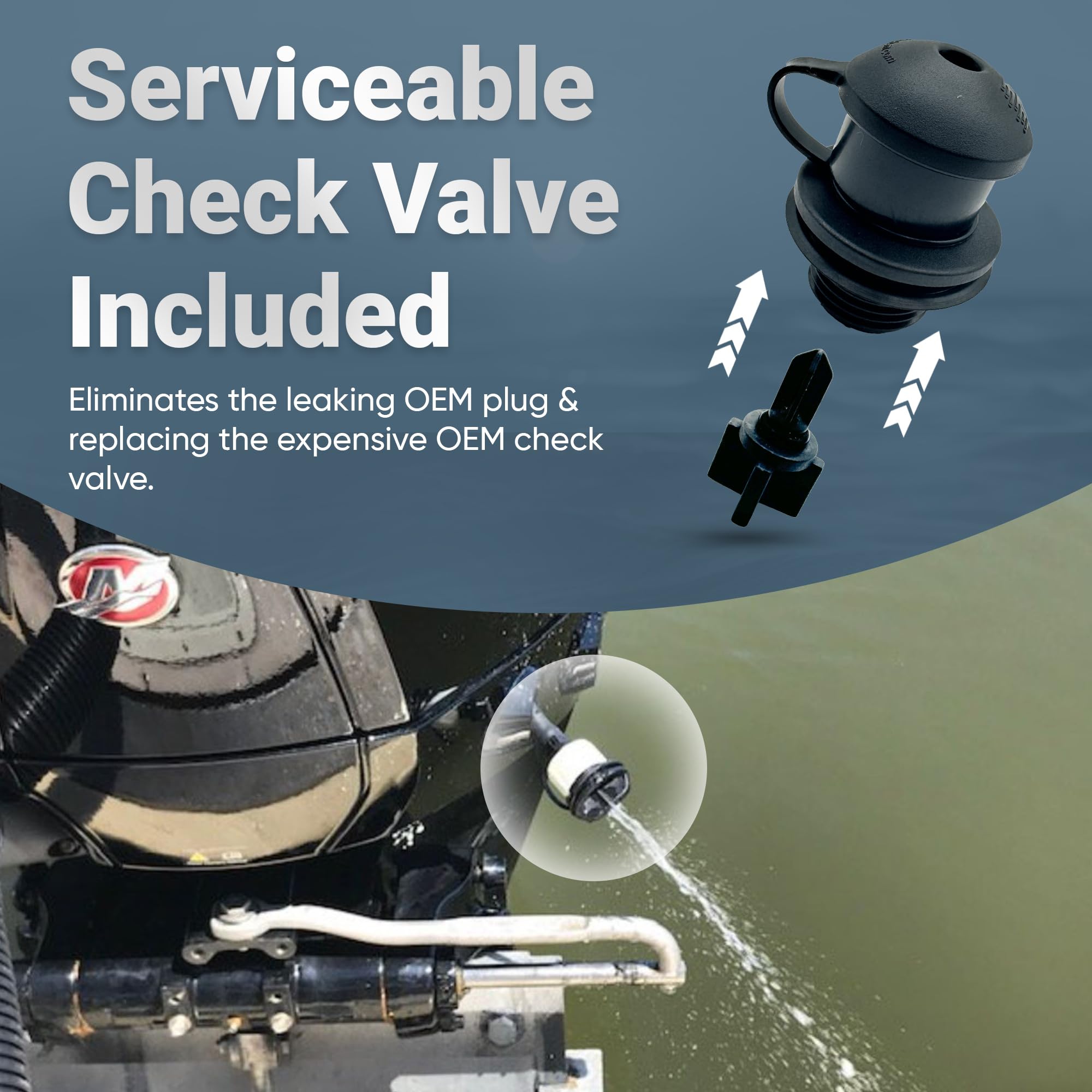 Flush-M Outboard Quick Connect Flush Kit for Mercury - Compatible with Verado, Pro XS, FourStroke, SeaPro 75HP - 500HP & V10 Models - UV Stable &