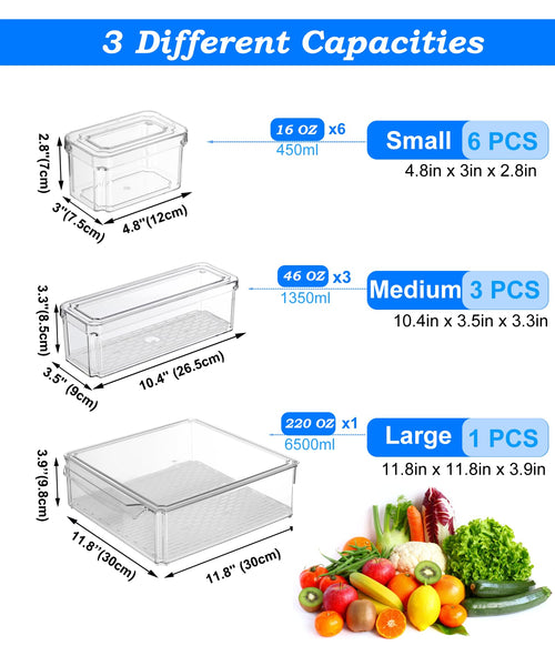 KUMD 50-Piece Airtight Food Storage Containers with Lids | Leakproof, BPA-Free, 25 Containers+ 25 Lids, Stackable & Microwave Safe Kitchen Organisers for Pantry, Meal Prep & Freezer Use, 40ml-2.5L
