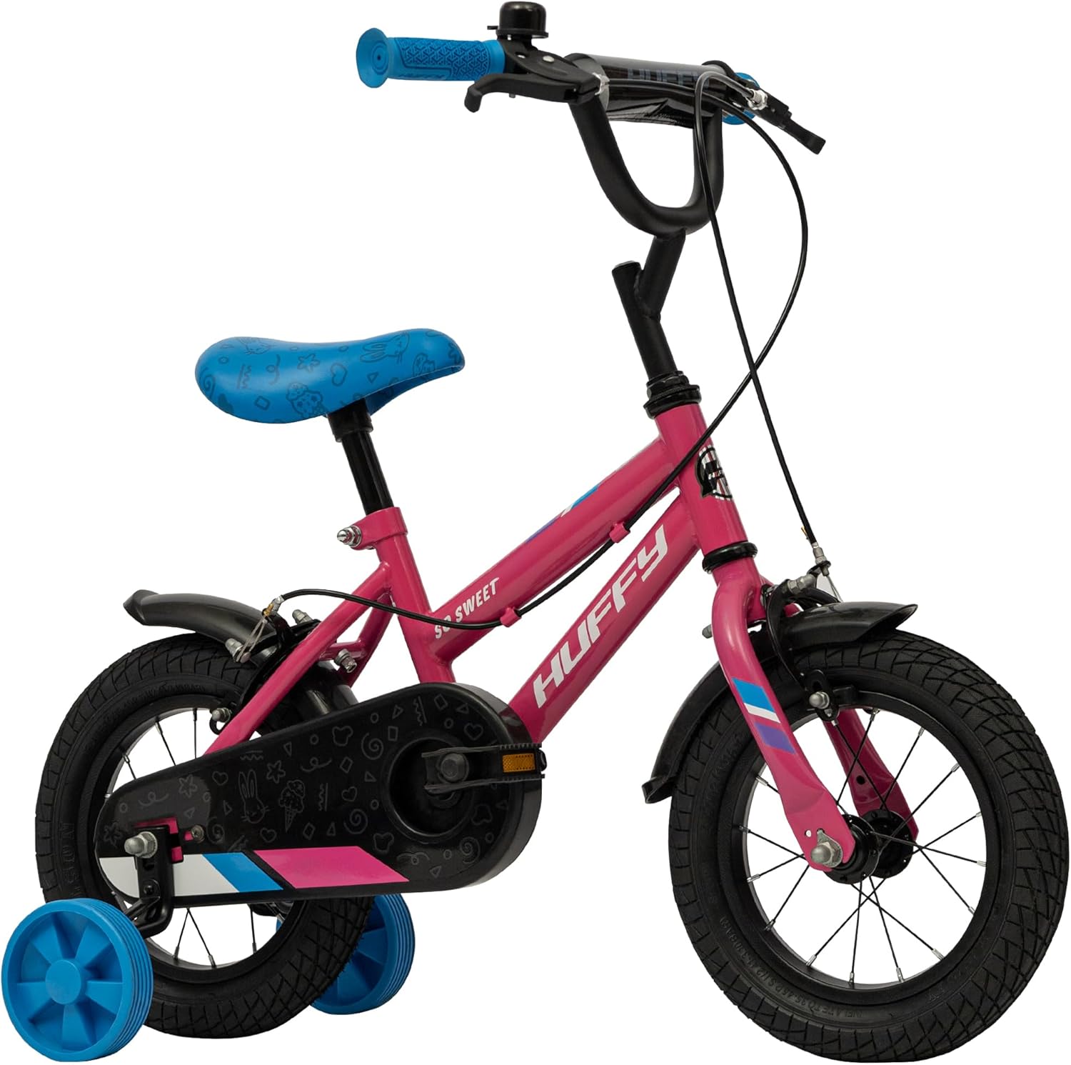 Huffy So Sweet 12" Children's Bike Pink Girls 3–5 Years 98–112cm Fun Styling & Stabilisers
