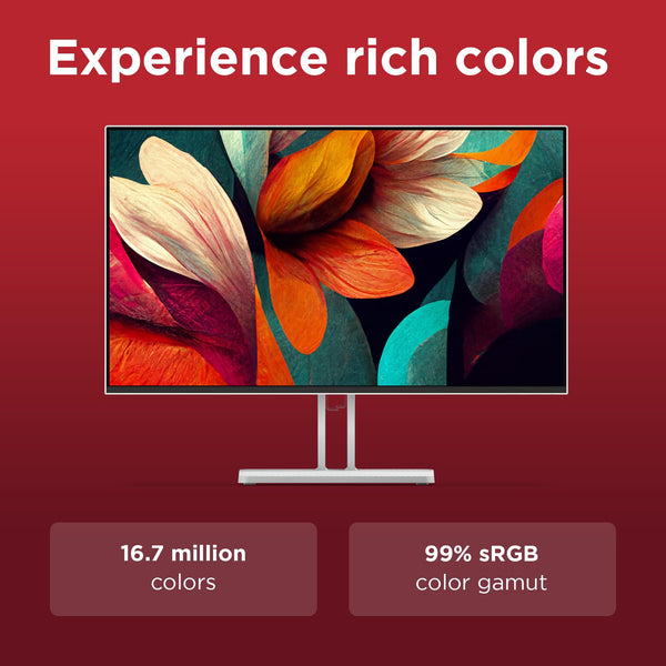 Lenovo L27i-4B 27 Inch PC Monitor | FHD, 1080p, 48-100Hz, IPS, 4ms, VGA and HDMI