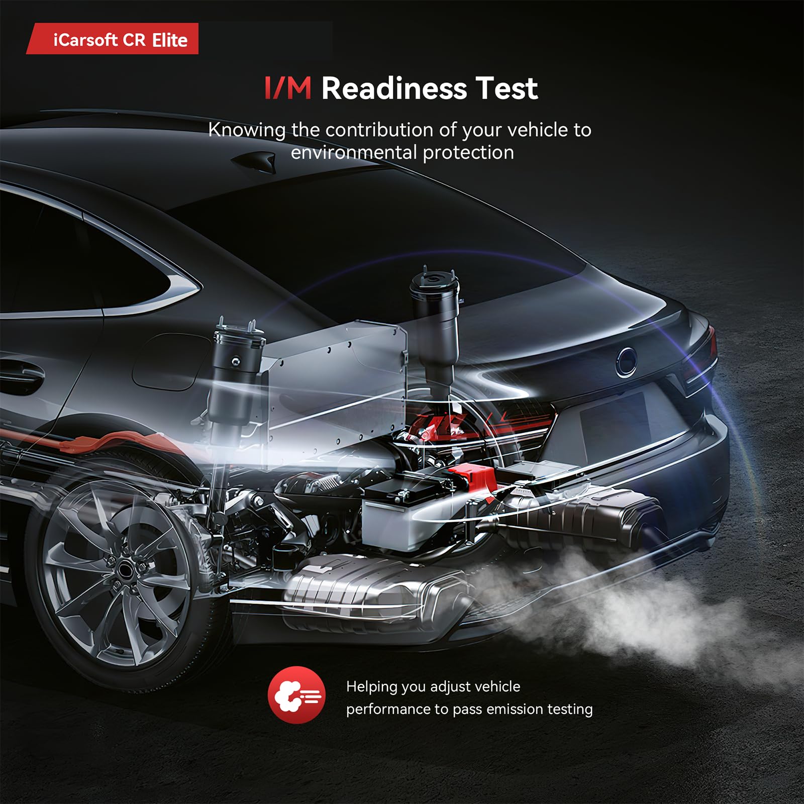 iCarsoft E660 OBD2 Scanner, Car Diagnostic Tool for Engine ABS SRS Transmission, Code Reader with 6 Maintenance Services, Oil/EPB/BMS/ETC/SAS/TPMS Reset, Battery Test, Lifetime No Charge Update