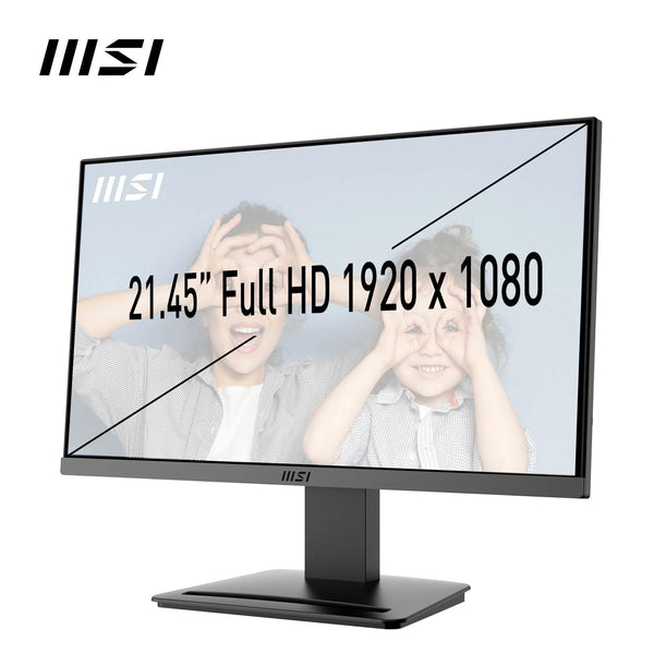 MSI PRO MP251 24.5 Inch Full HD Office Monitor - 1920 x 1080 IPS Panel, 100 Hz, Eye-Friendly Screen, Built-in Speakers, Tilt-Adjustable - HDMI 1.4b, D-Sub (VGA)