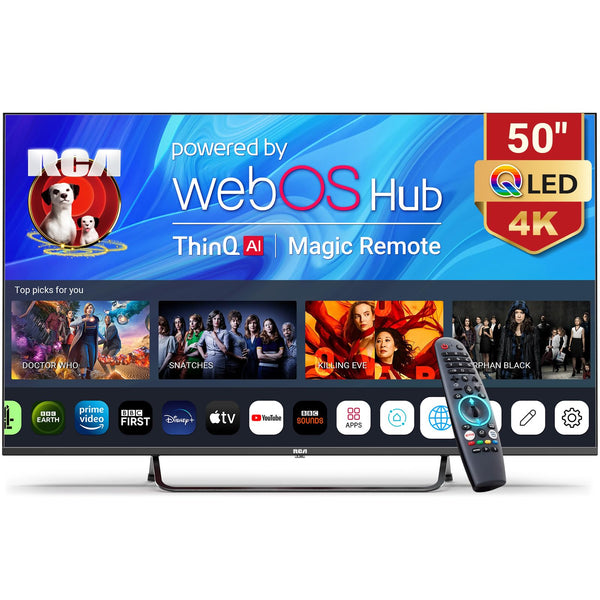 RCA RB24H2CU 24" inchFreeview HD TV DVB-T2/C/S2 Dolby Digital Audio, LED Backlighting Display, HDMI VGA PC SCART USB Travel Small TV for Motorhome and Campervan,Caravans,12 Volt