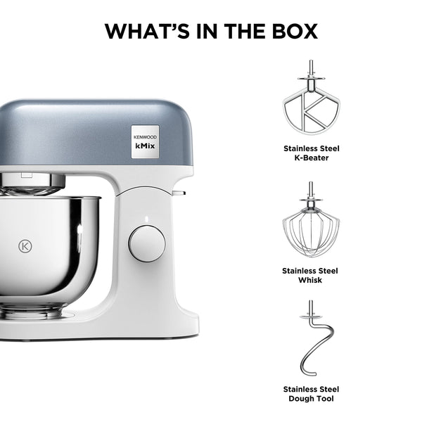 Kenwood kMix Editions KMX760API Kitchen Machine, 5 l Stainless Steel Bowl, Safe-Use Safety System, Metal Casing, 1000 Watts, incl. 3-Piece Patisserie Set and Splash Guard, Apricot Pink