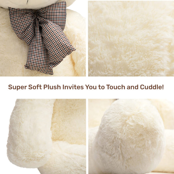 HollyHOME 150cm Giant Teddy Bear Stuffed Animal Large Soft Toys Plush Bear, Light Brown Age 3+