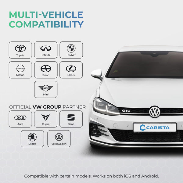 Carista EVO - Bluetooth OBD2 Scanner - Car Scanner Diagnostic Tool and Code Reader with Access to Diagnostics, Customizations, Service Tools, and Live Data