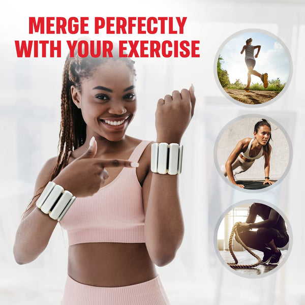 Gymnastics Power Ankle And Wrist Weights For Women And Men | 0.5 kg Each (2 per set) | Unique Removable And Light Reflagged Adjustable Weights,