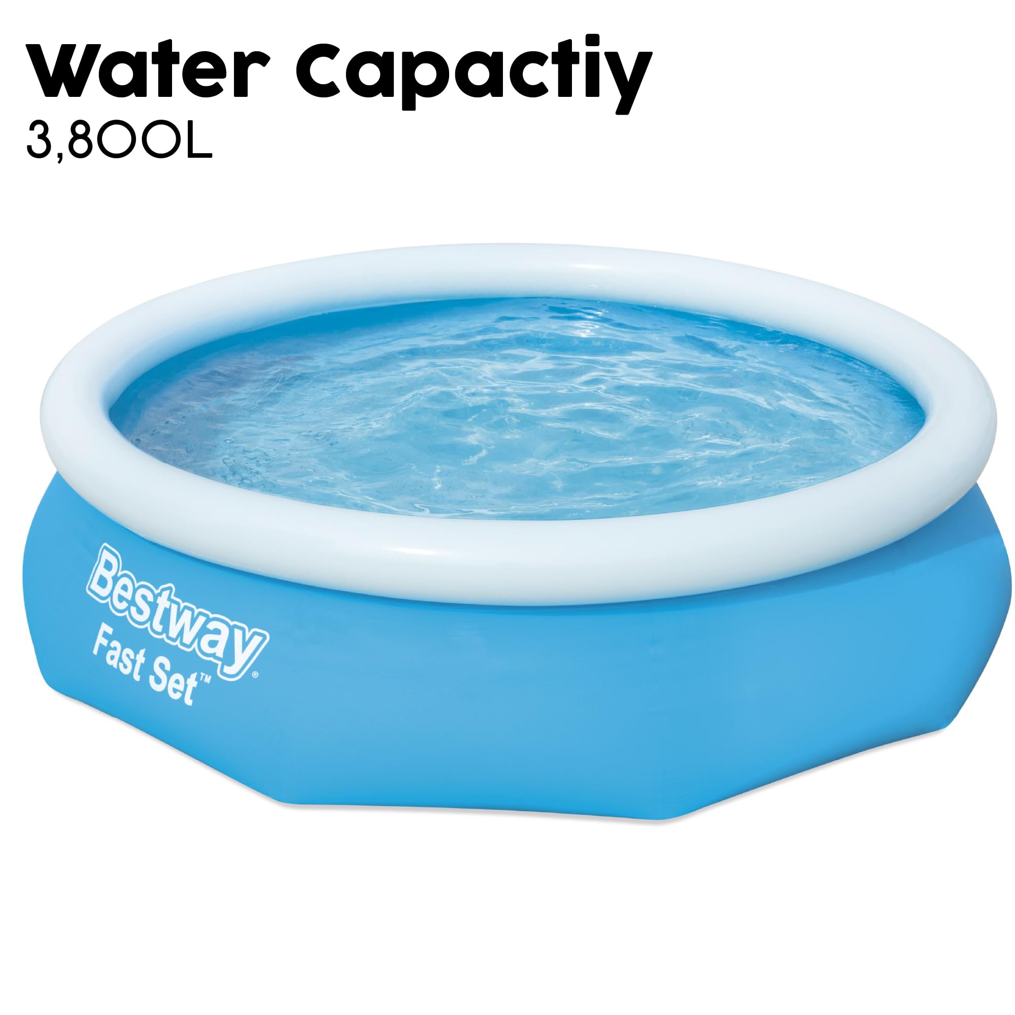 Bestway 6ft x 20in Blue Round Fast Set Inflatable Above Ground Pool