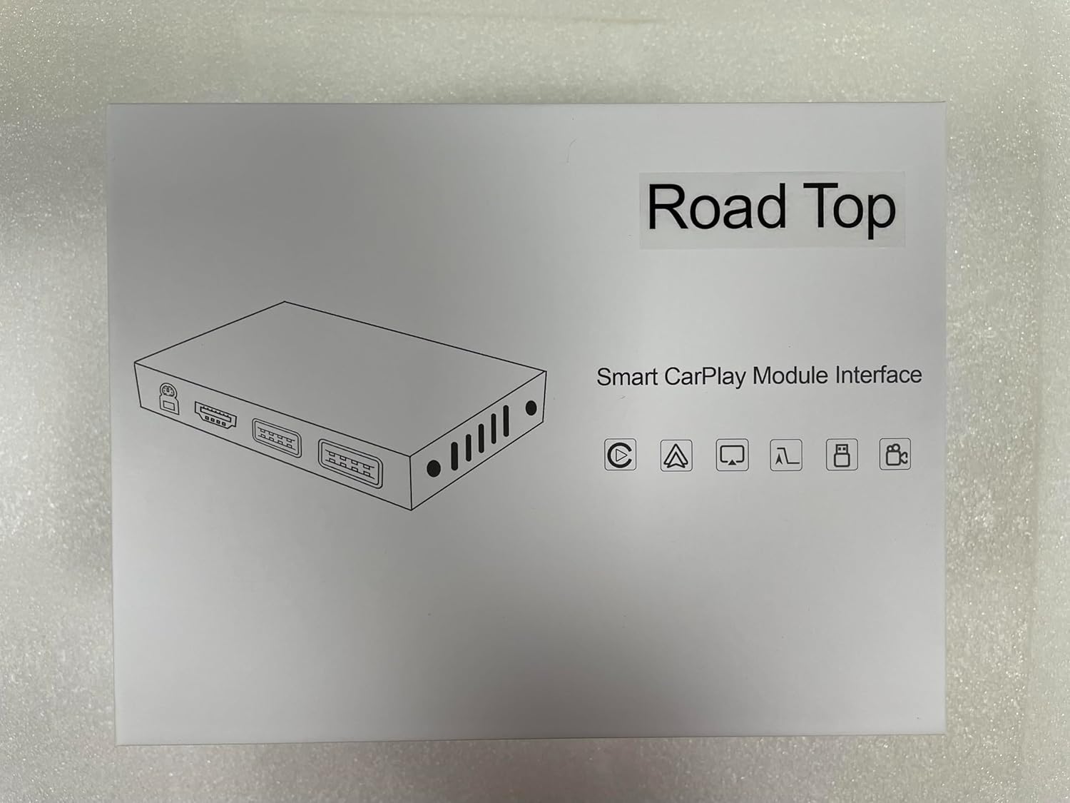 Road Top Wireless Carplay Android Auto for Mercedes Benz C GLC Class W205 2016-2018 Year with NTG5.0, Carplay Retrofit Kit Decoder, Support Mirrorlink, Navigation