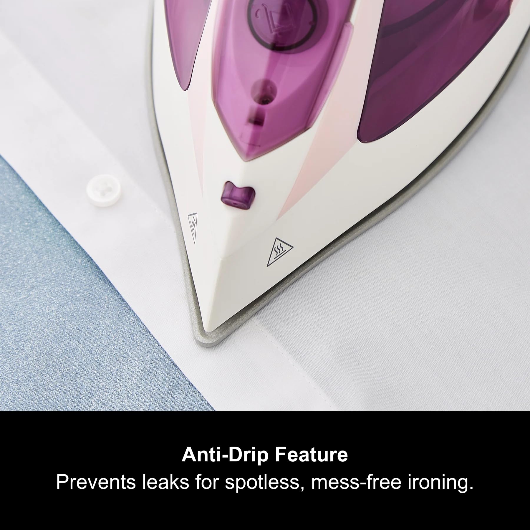 Morphy Richards Steamflow Turbo Steam Iron, Non Stick Ceramic Soleplate, 35g Output, Temperature Controls, Anti-Scale and Drip, 320ml Water Tank,