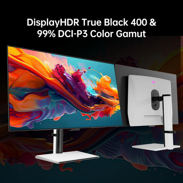 KTC Flat 32 Inch Monitor, QHD 1440P 2K@100Hz IPS Large Computer Monitor, Ultra Thin Bezels, Anti-Blue Light, HDR10, 103% sRGB, 86% DCI-P3, 350 Nits, 3ms MPRT, Adaptive Sync for Working and Gaming