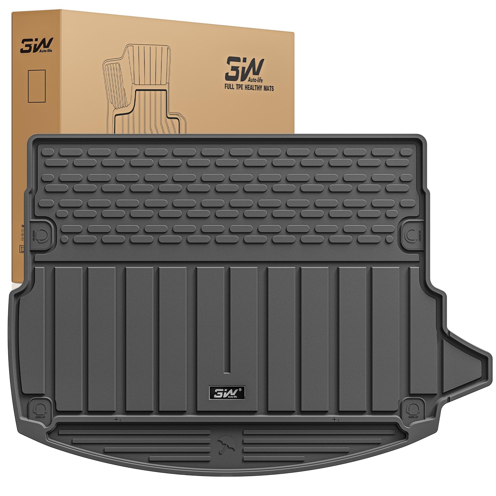 3W Boot Liner Fit for Land Rover Discovery Sport L550 2022 2023 2024 2025, Odorless Thorex™ Dog Friendly Premium Trunk Protection Mats, All Weather Waterproof Anti Slip Easy to Clean Car Accessory