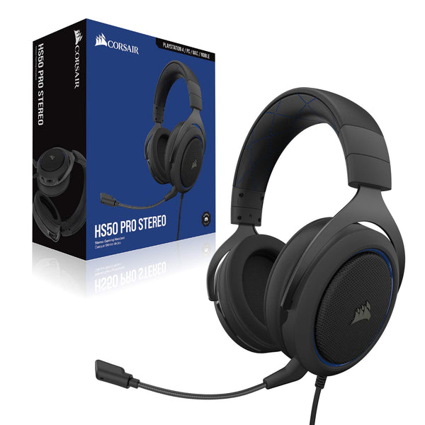 CORSAIR HS55 SURROUND Lightweight Multiplatform Wired Gaming Headset – Dolby 7.1 Surround Sound – iCUE Compatible – PC, Mac, PS5, PS4, Xbox, Nintendo Switch, Mobile – Carbon