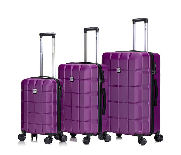 ATX Luggage Suitcase Large on 4 Dual Spinner Wheels Super Lightweight ABS Hard Shell Hold Check in with Built-in TSA Lock (Orange, 110 Liter)